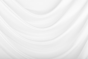 Draped a white cloth