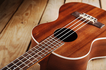 Fototapeta na wymiar ukulele close up
