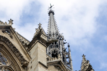 Fototapeta na wymiar Sainte-Chapelle (The Holy Chapel) in Paris