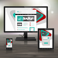 Corporate template design with applications