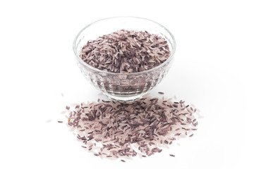 berry rice isolated on white background