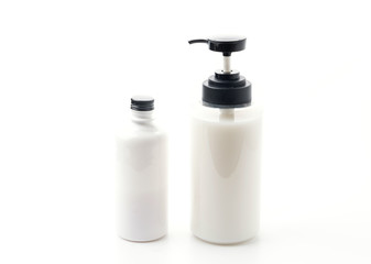 Gel, Foam Or Liquid Soap Plastic Bottle White.