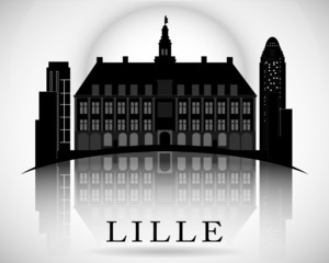 Modern Lille City Skyline Design. France