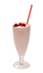Milkshake raspberries