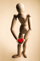 Love, heart, mannequin.