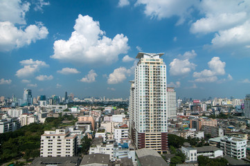 Above city view from Bangkok Tower