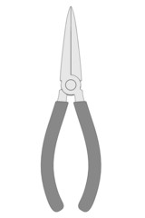 2d cartoon image of pliers (tool)