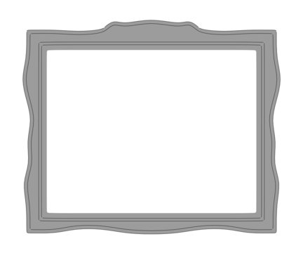cartoon image of painting frame