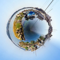 Abstraction de la pointe courte à Sète