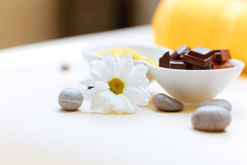 Body scrub. Salt Scrub and Chocolate