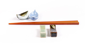 chopstick isolated on white background