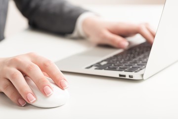 Computer Mouse, Human Hand, Computer.