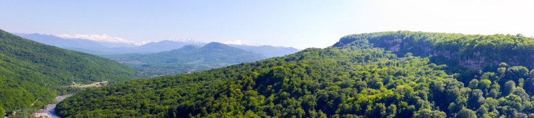 Fototapeta na wymiar panorama/summer in the mountains