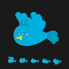 Flying Bird Cartoon Animation