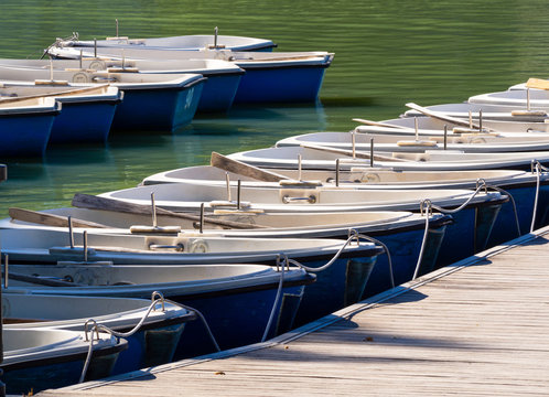 Leisure boats moored
