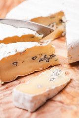 Cheese with two mold