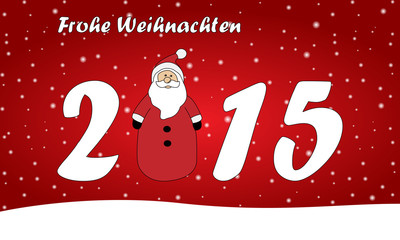 Fröhliche Weihnachten 2015 - Vektor
