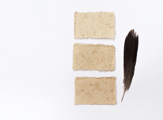 Blank natural colour card 