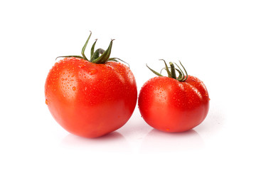 fresh tomatoes  isolated on white background