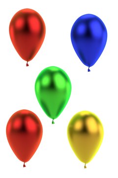 3d render of party decoration - balloons