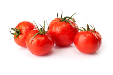 Fresh tomatoes  isolated on white background