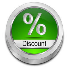 Discount Button mit Prozent Symbol