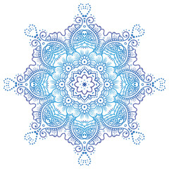 Circular floral ornament Mehndi Henna Tattoo Mandala, Yantra or