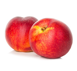 Nectarines isolated on white background