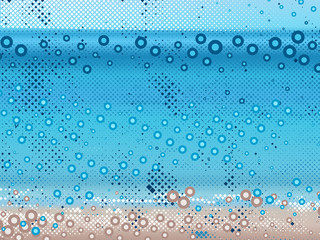 Abstract dot beach background
