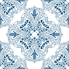 seamless blue pattern