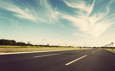 Fototapeta premium Empty road