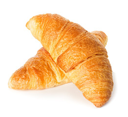 Croissants isolated on white