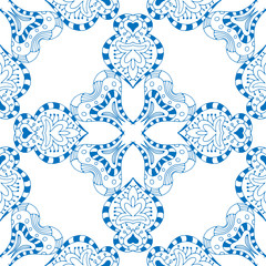 seamless blue pattern