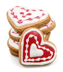 Heart, food, closeup.