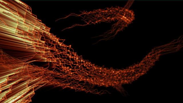 Abstract lines moving, seamless loop
