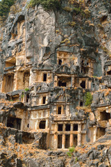 Photo the Lycia of tombs in Turkey, the city of the World