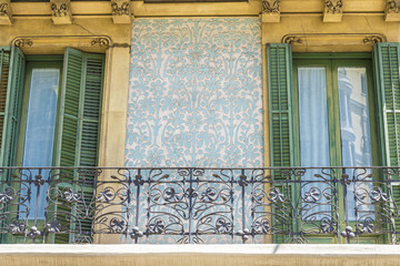 Modernist building in Barcelona