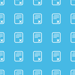 Declined document straight pattern