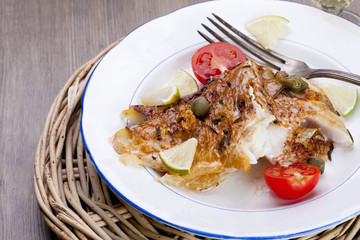 Baked fish