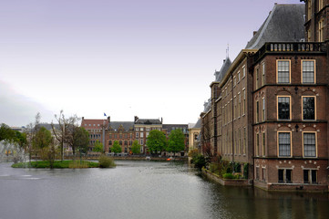 Parliament and court building complex Binnenhof in Hague