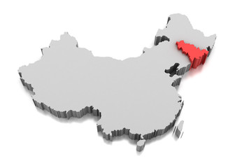Map of Jilin