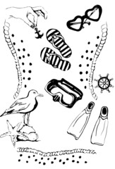 Морской коллаж