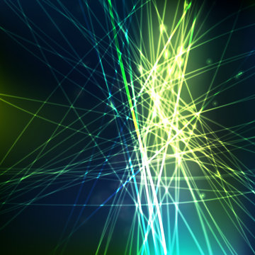 Dark green electisity illustration