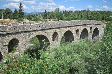 Fototapeta na wymiar Roman Bridge Nearby Niksic, Montenegro