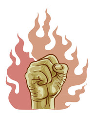 fist in fire