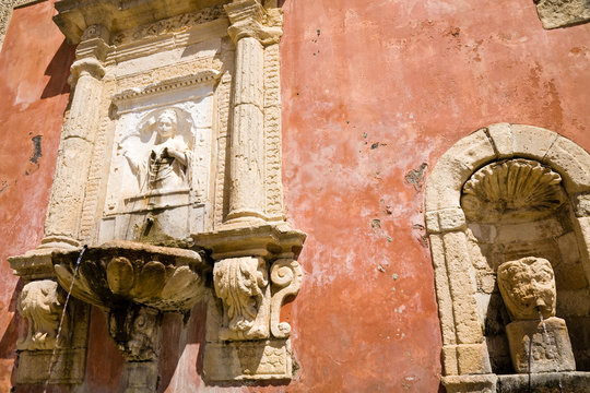 Fountain, Militello in Val di Catania, Sicily
