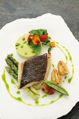 sea trout plated meal