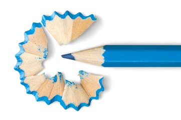 Pencil, sharpener, closeup.