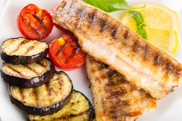 Fish, grill, grilled.