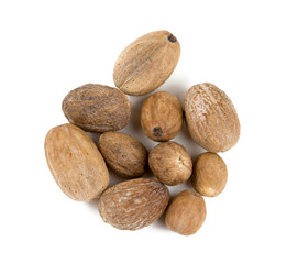 nutmeg isolated on white